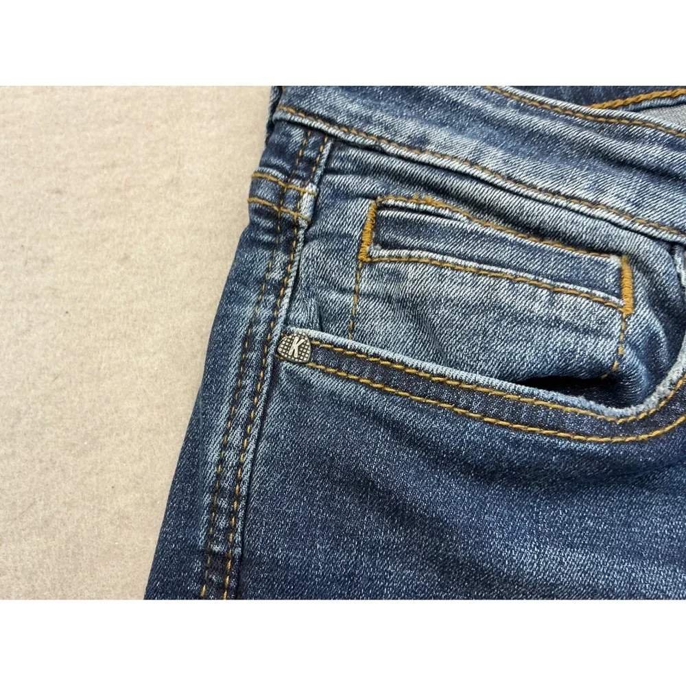 Kut from the Kloth Toothpick Skinny Jeans Medium Wash Stretch Size 8 Denim